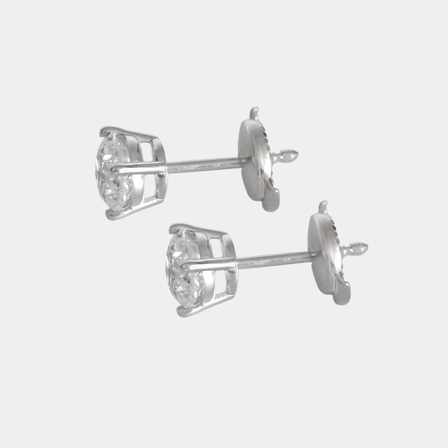 Aretes Camélia Oro Sólido 14k