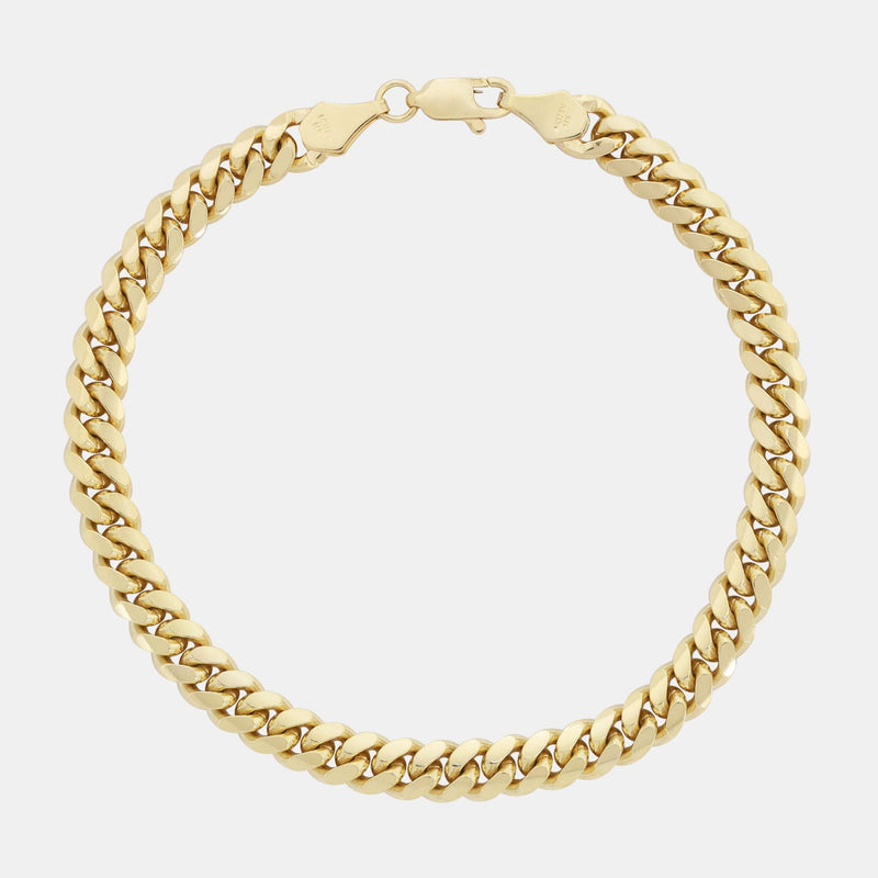 Cuban Link 6.5mm (Solid Gold) Bracelet - Triangulum Workshop