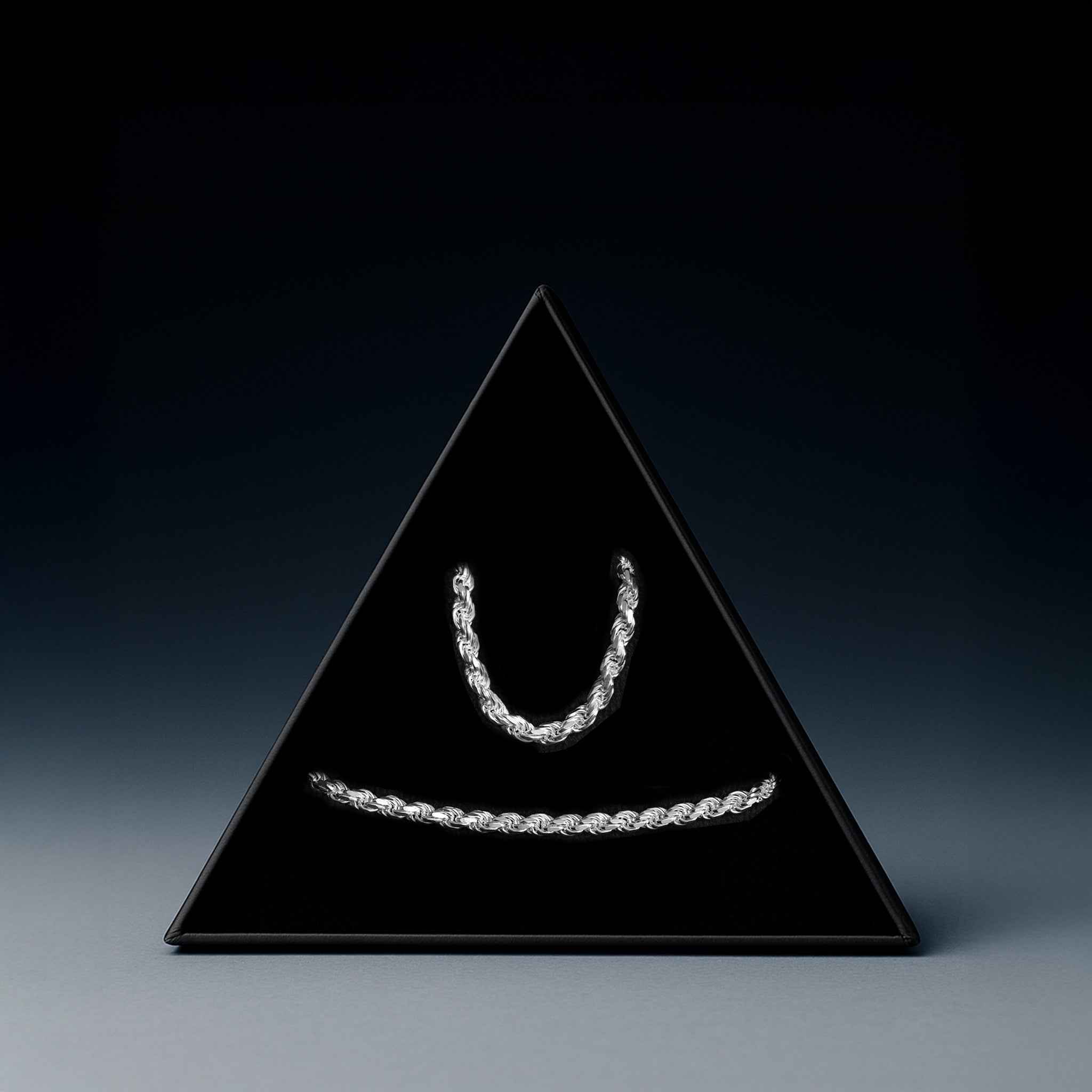 Set Rope 4mm (Plata) Cadena