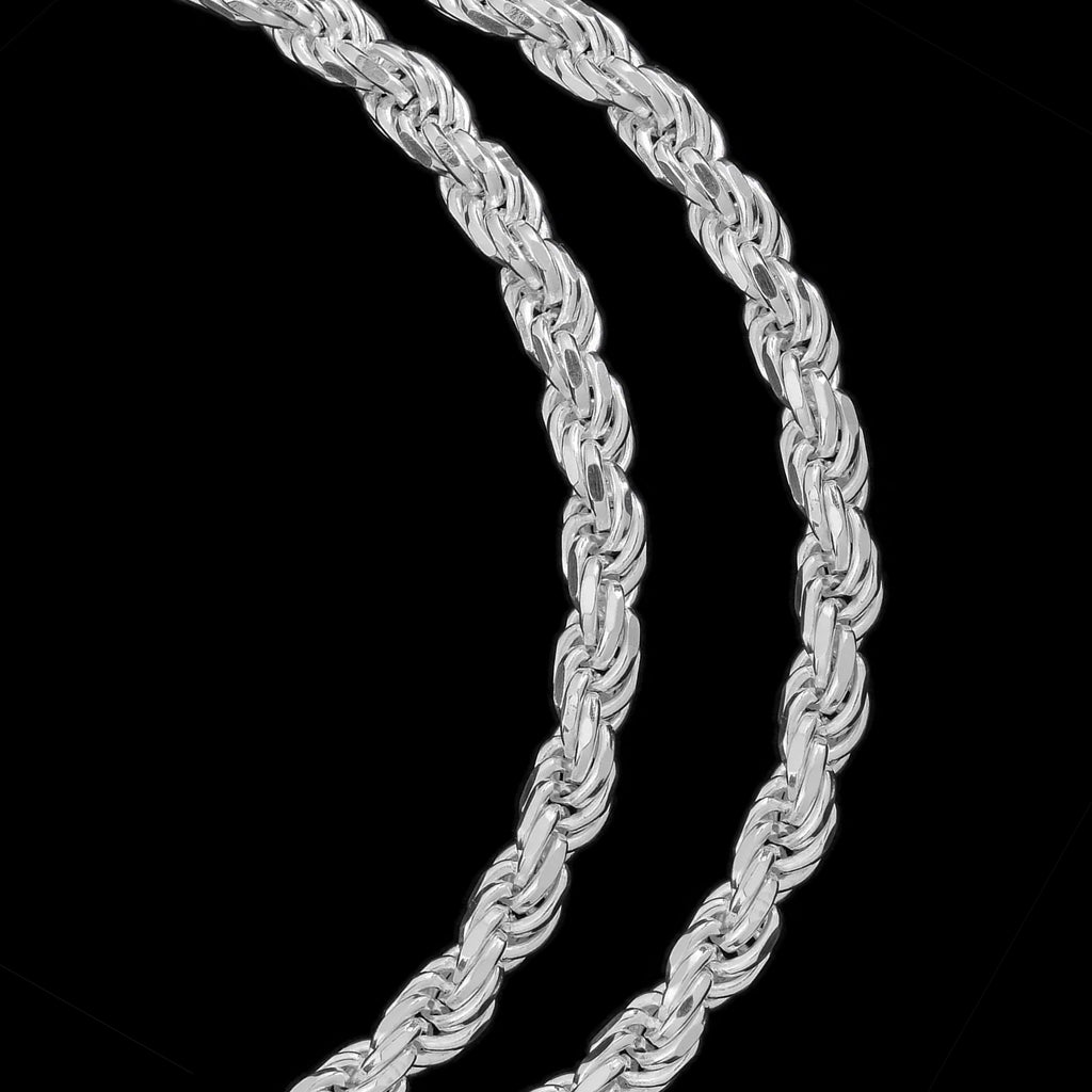 Set Rope 4mm (Plata) Cadena