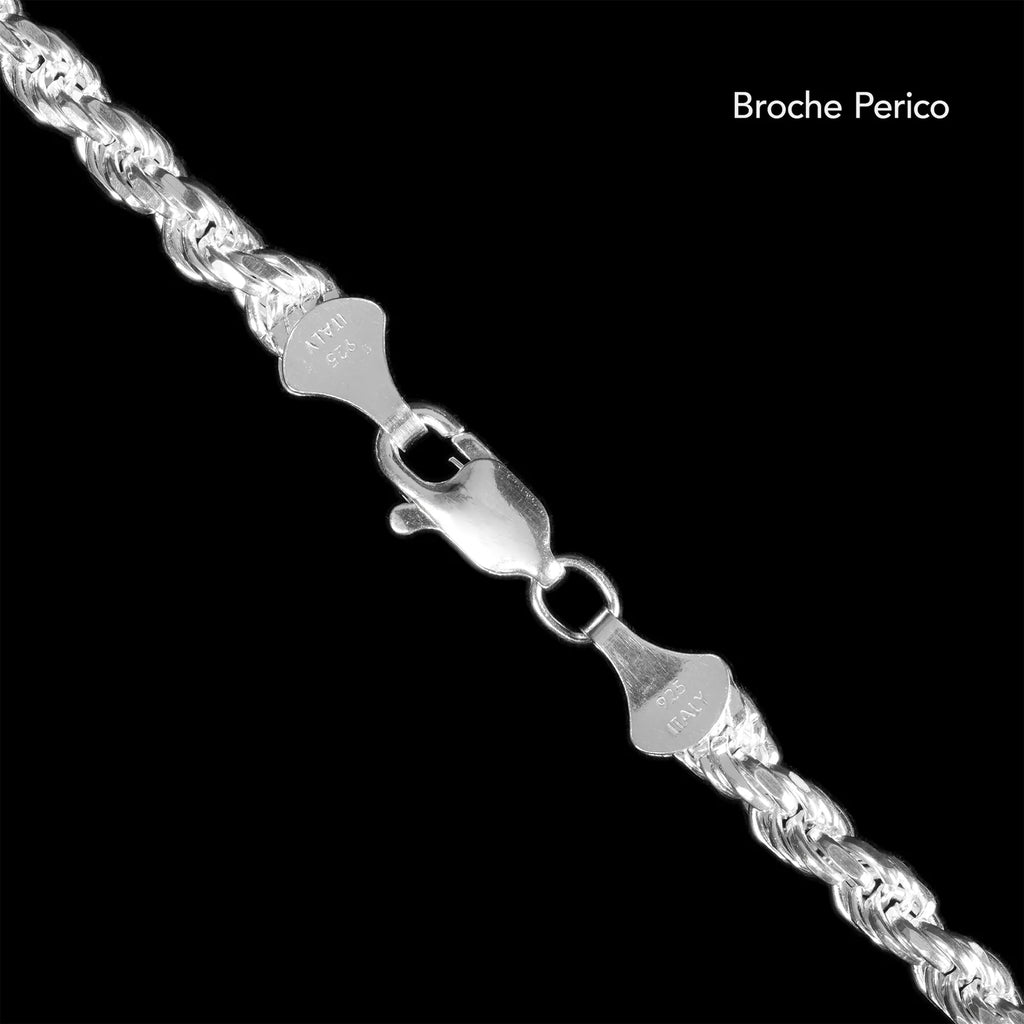 Set Rope 4mm (Plata) Cadena