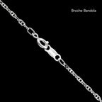 Pulsera Ancla 2mm Plata