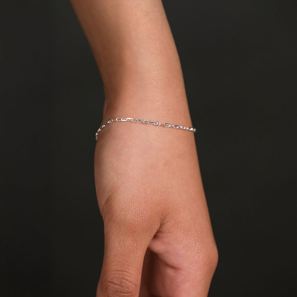 Ancla 2mm (Plata) Pulsera