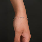 Pulsera Ancla 2mm Plata