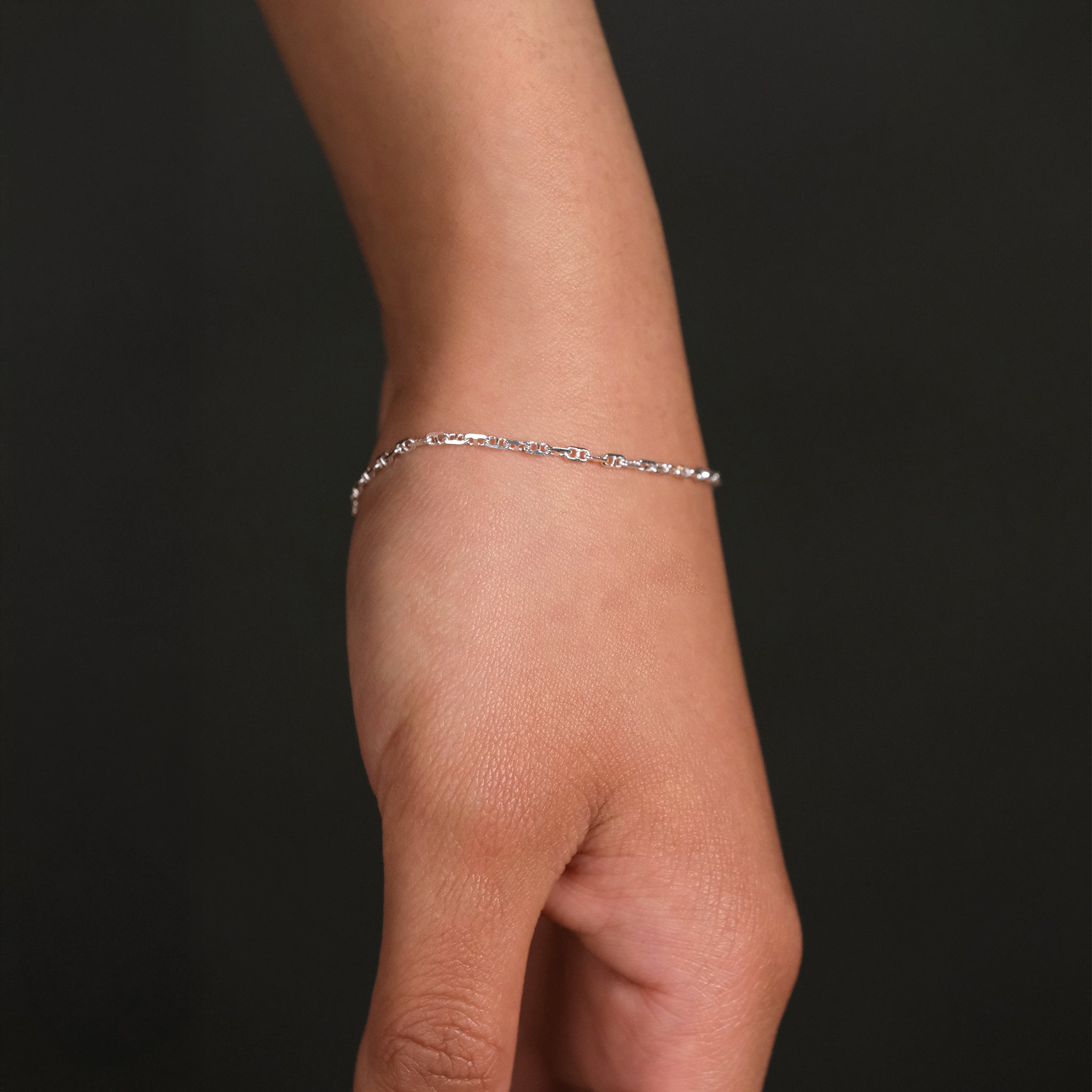 Ancla 2mm (Plata) Pulsera