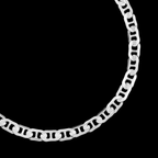 Ancla Martillada Zegrinada 5mm (Plata) Pulsera