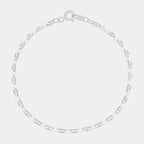 Ancla Martillada 2mm (Plata) Pulsera