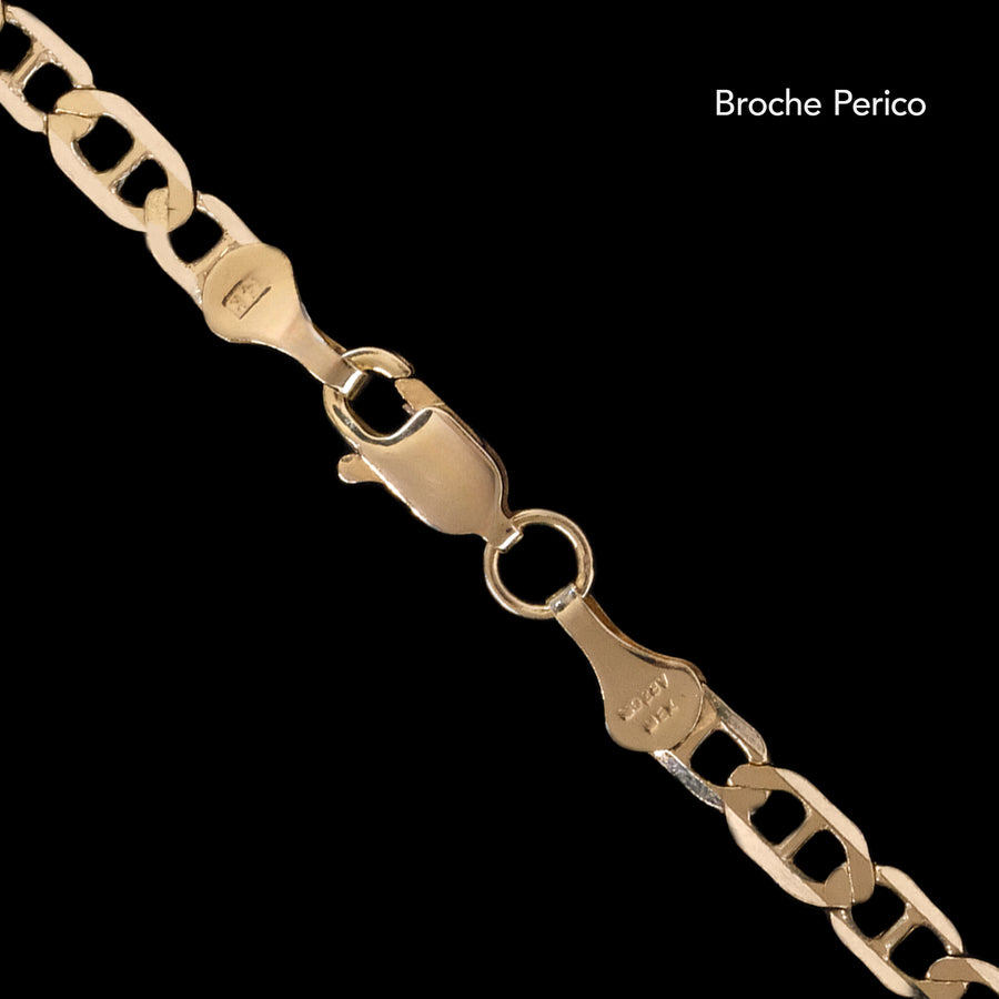Ancla Martillada 4mm (Oro Sólido) Pulsera