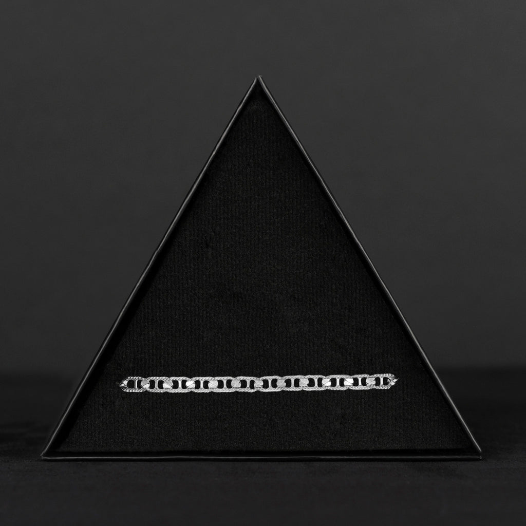 Ancla Martillada Danesa 5mm (Plata) Pulsera