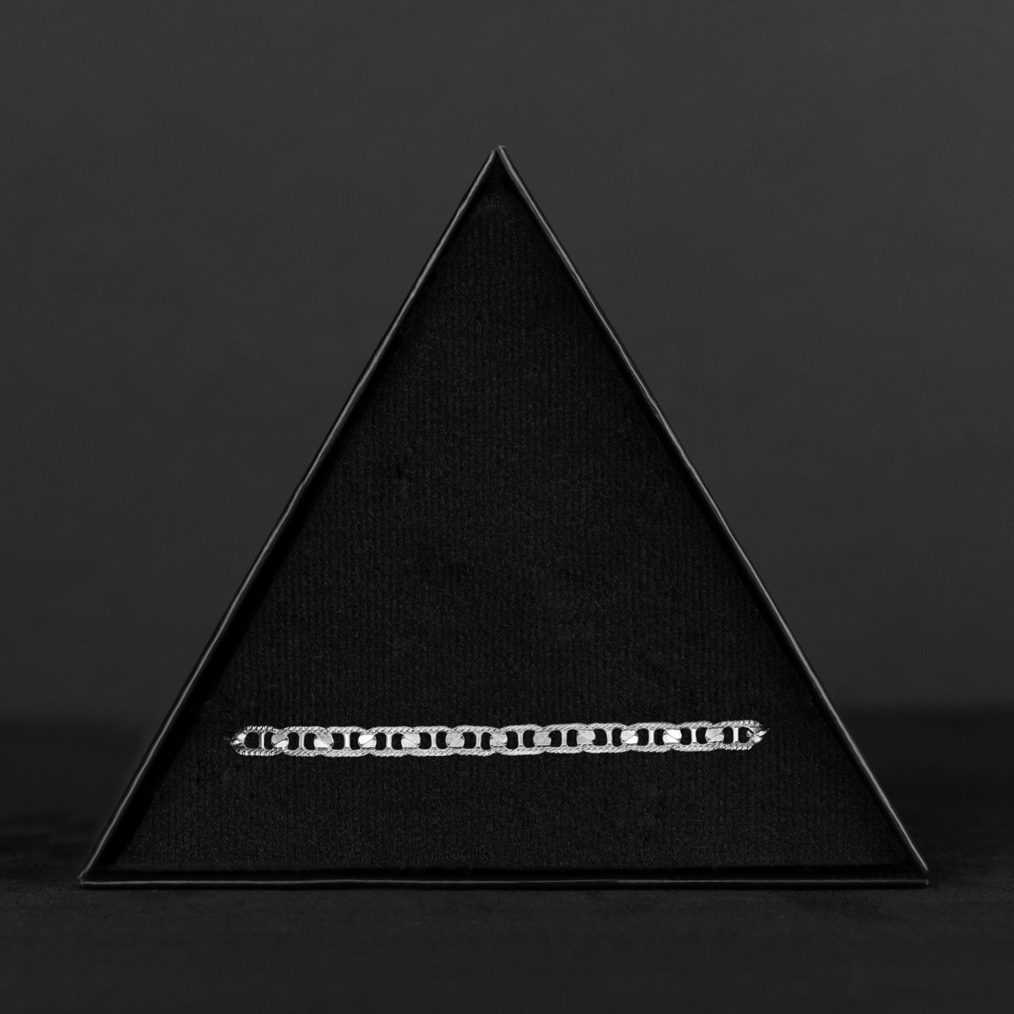 Ancla Martillada Danesa 5mm (Plata) Pulsera