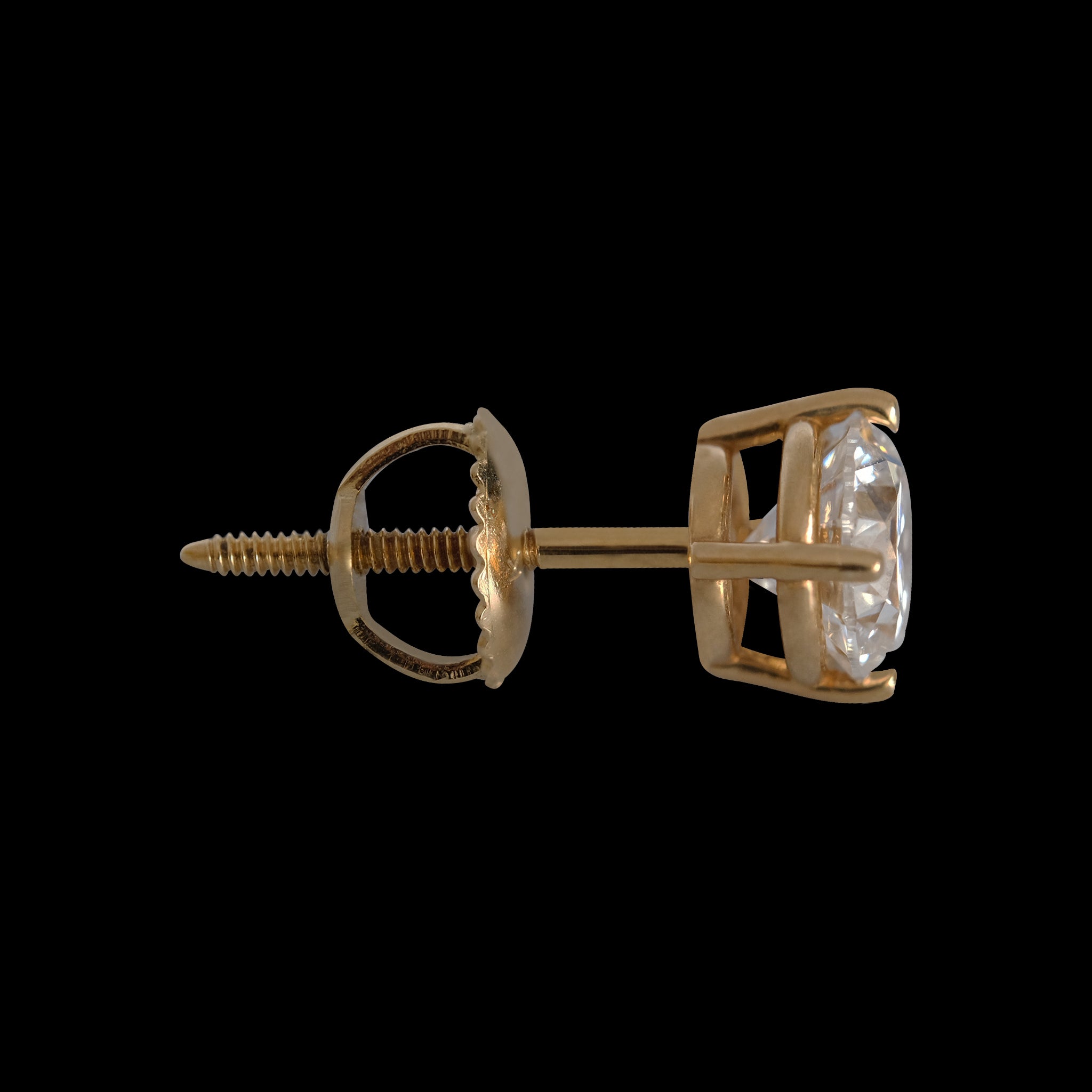Aretes Dahlia Oro Sólido 14k
