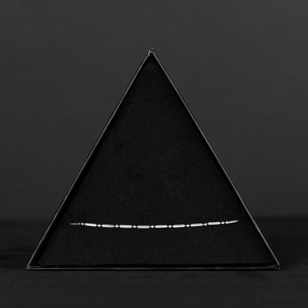 Bolitas 1x1 Corta Diamantada (Plata) Pulsera