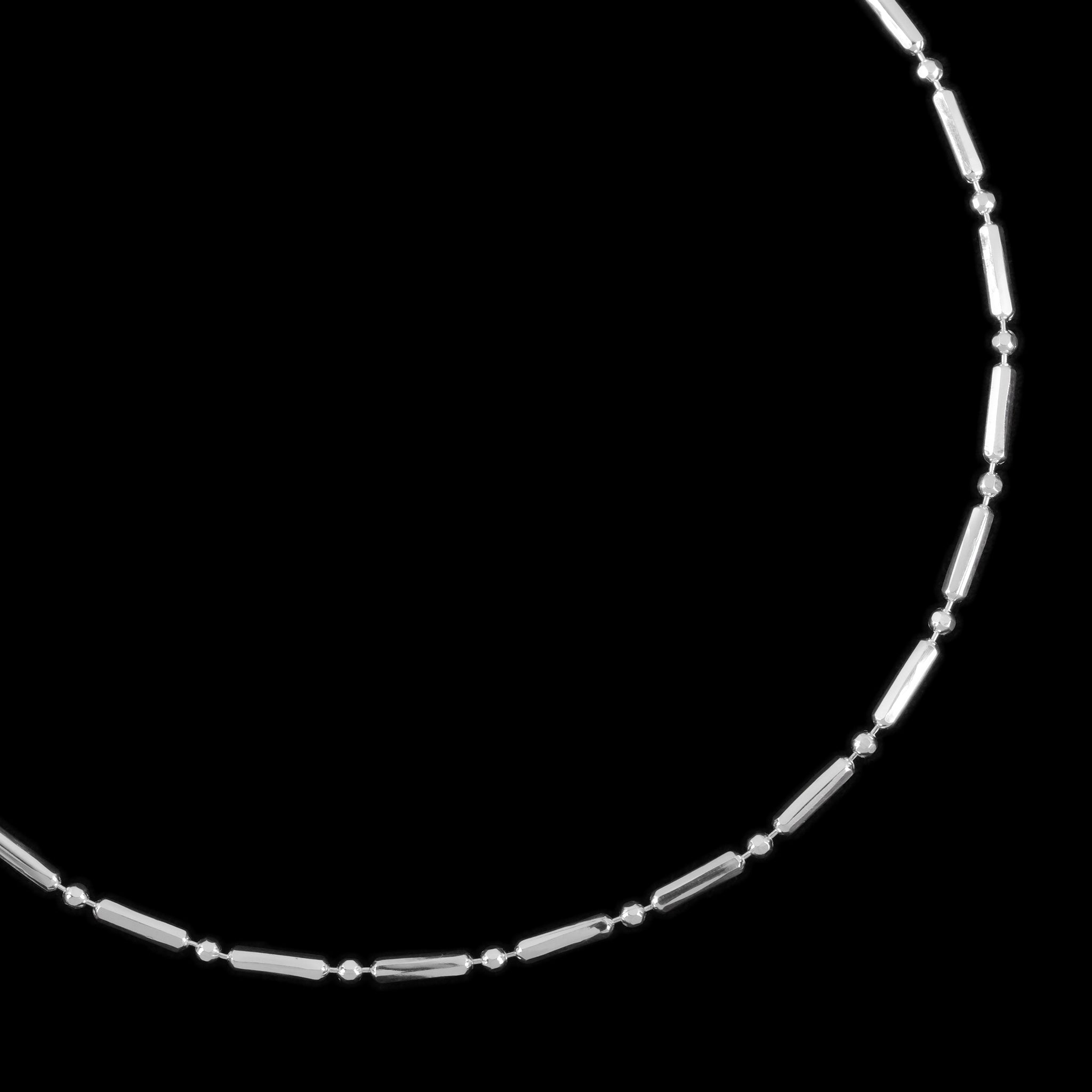 Bolitas 1x1 Corta Diamantada (Plata) Pulsera