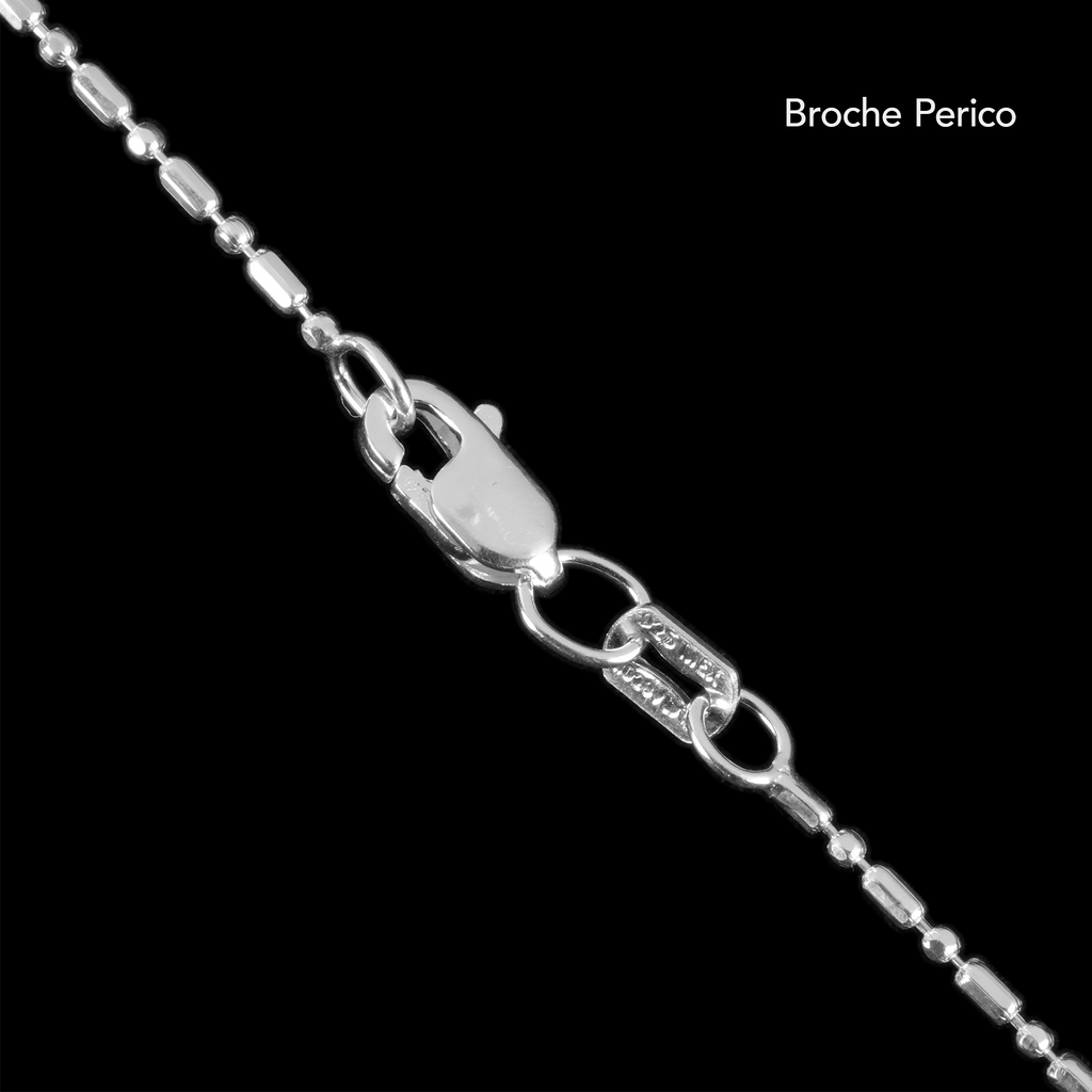 Bolitas 1x1 Diamantada  (Plata) Pulsera