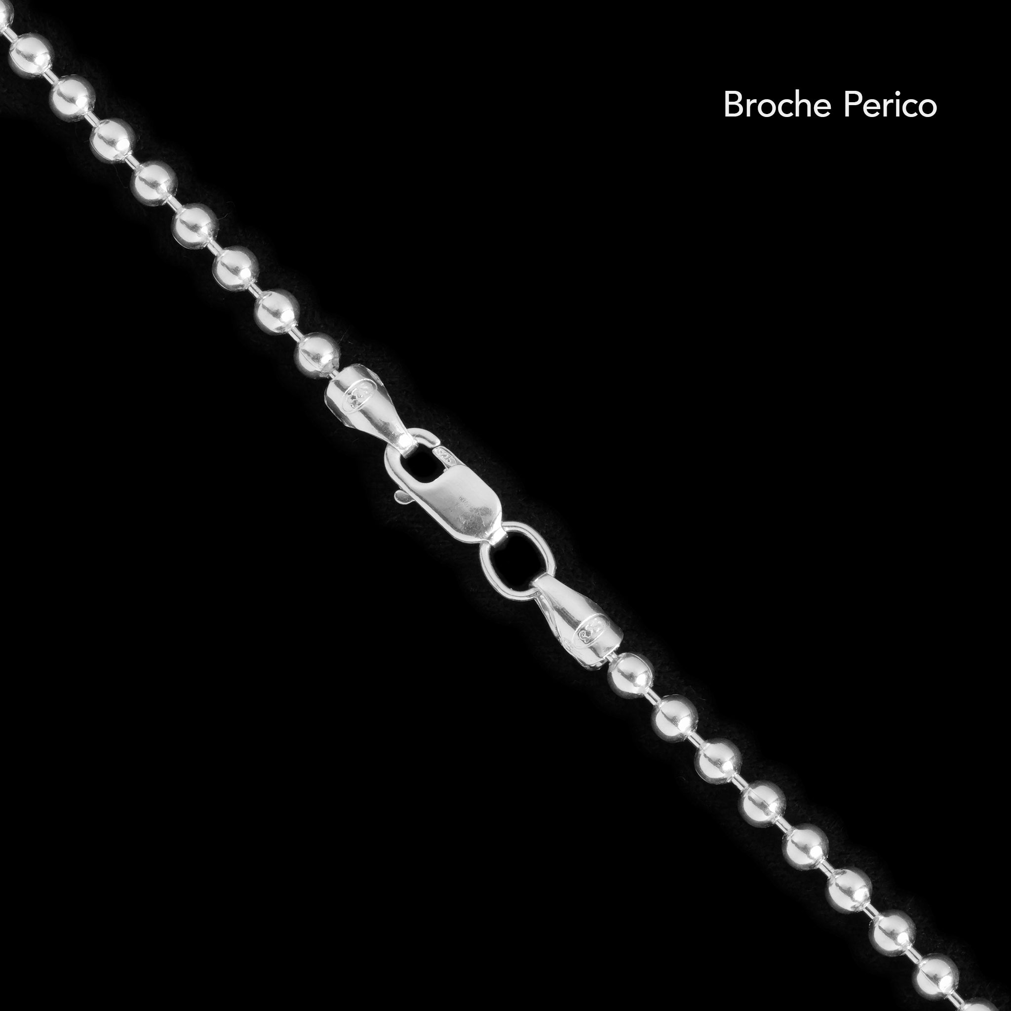 Bolitas 2.5mm (Plata) Cadena