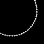 Bolitas 2.5mm (Plata) Cadena