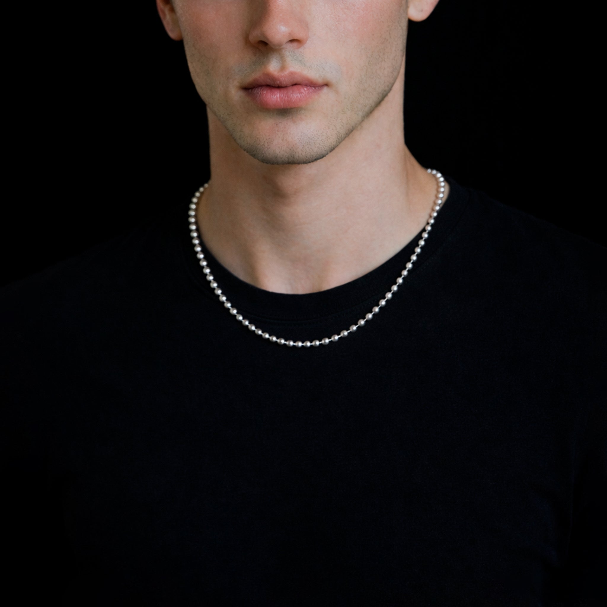 Bolitas 2.5mm (Plata) Cadena