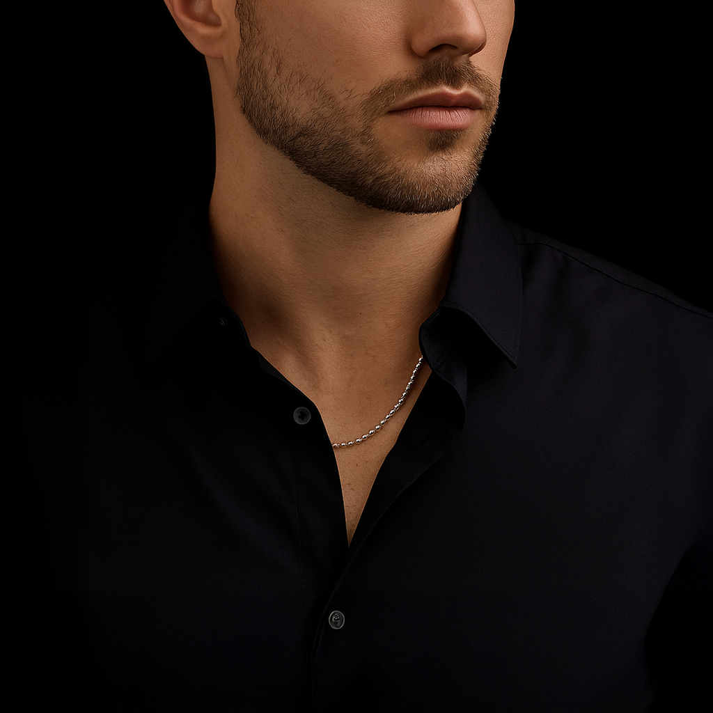 Bolitas 3mm (Plata) Cadena