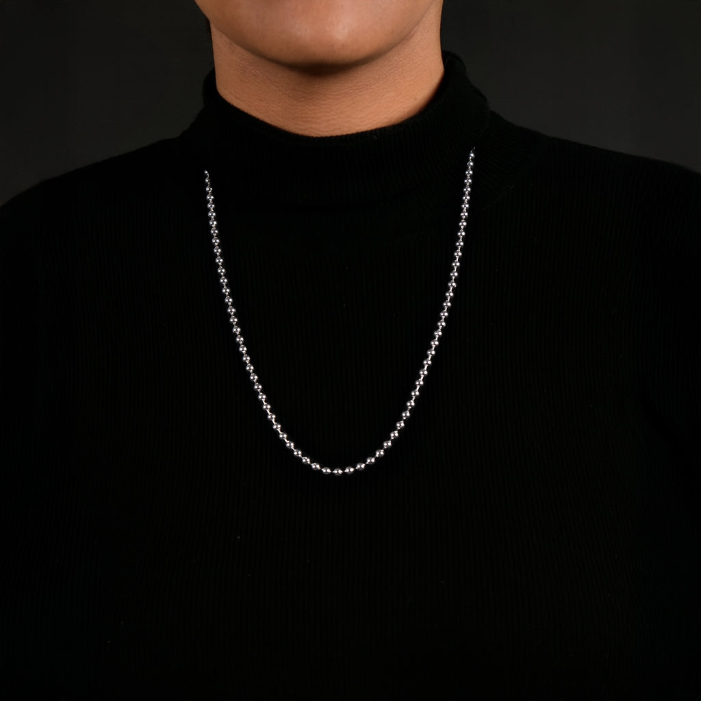 Bolitas 4mm (Plata) Cadena