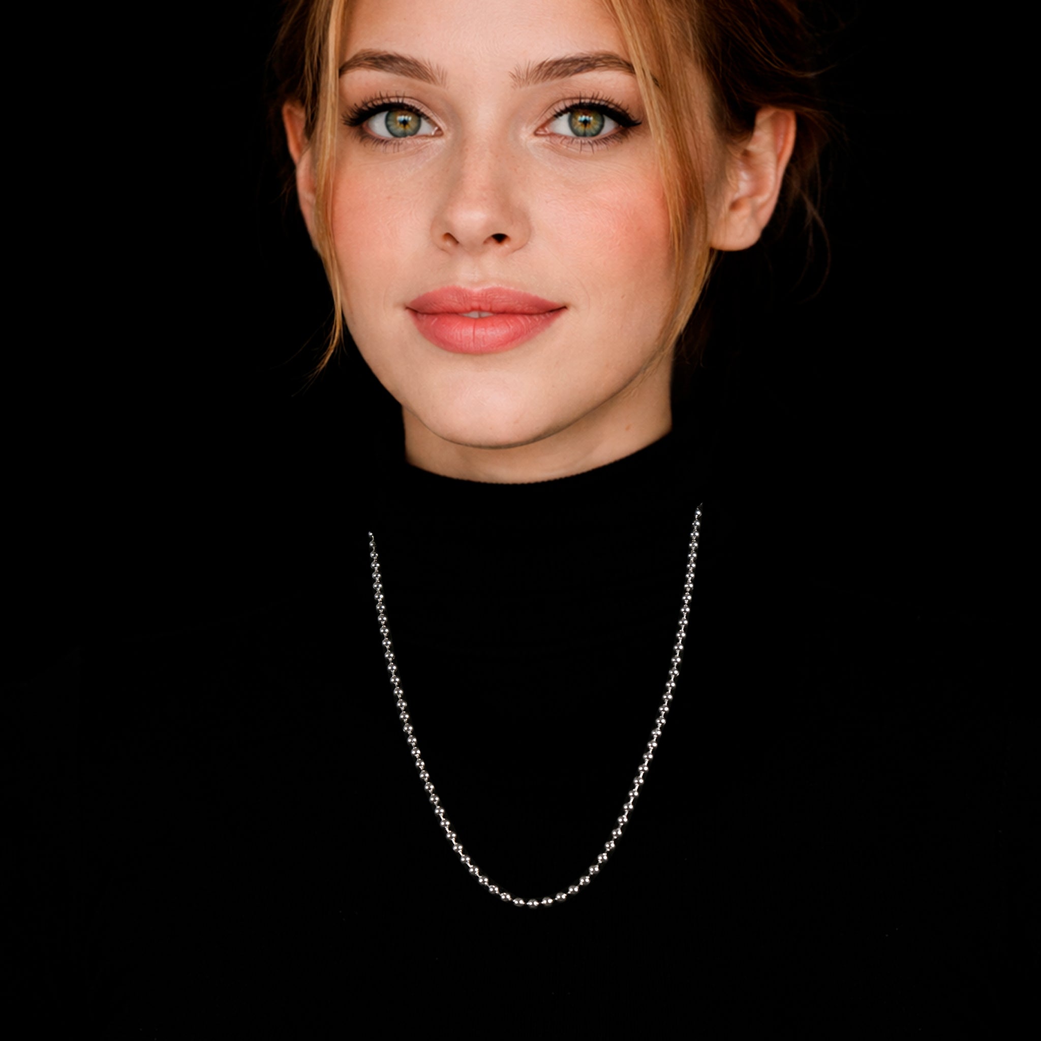 Bolitas 4mm (Plata) Cadena