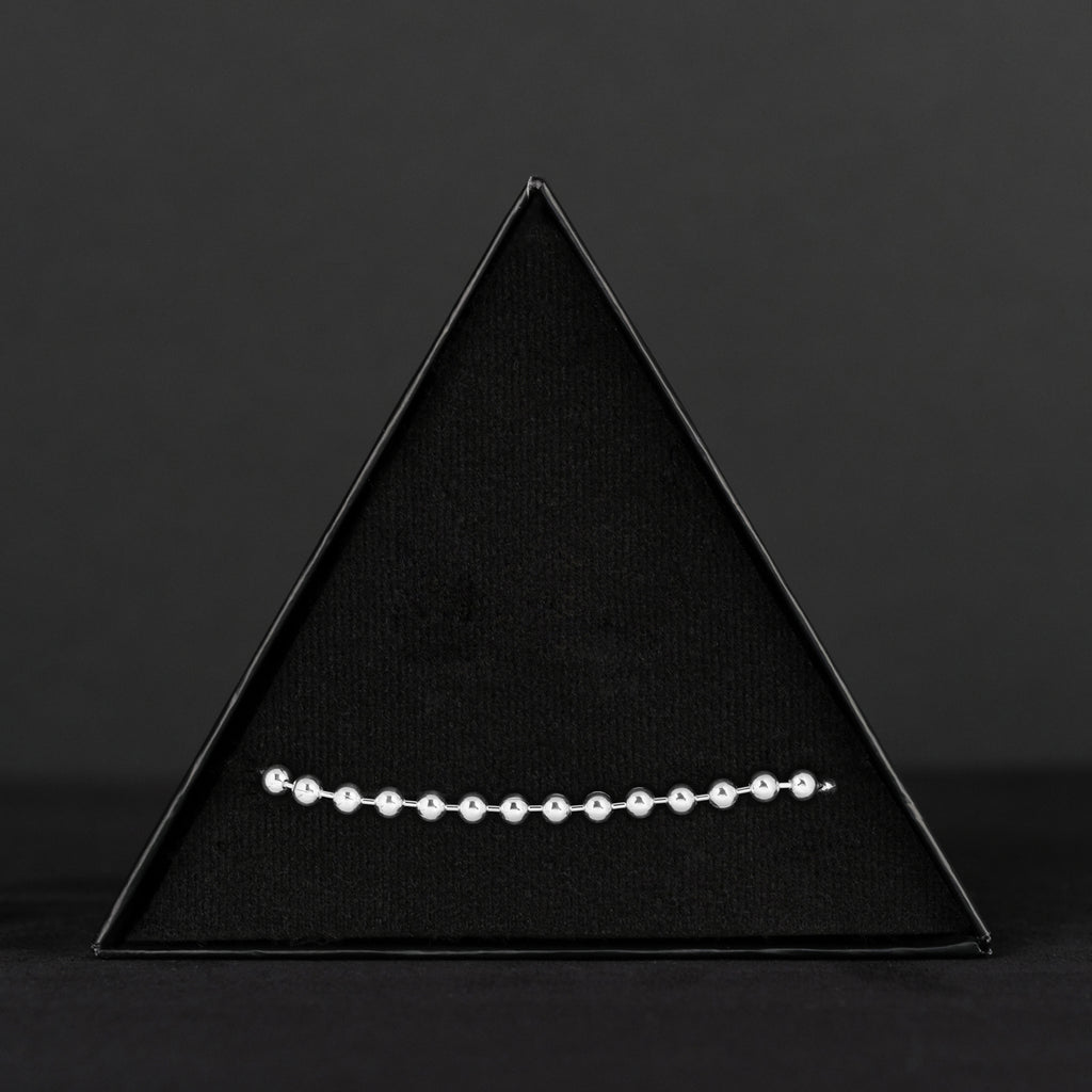 Bolitas 4mm (Plata) Pulsera