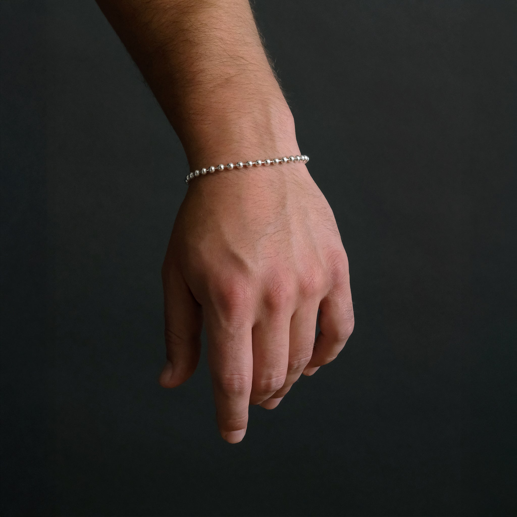 Bolitas 4mm (Plata) Pulsera