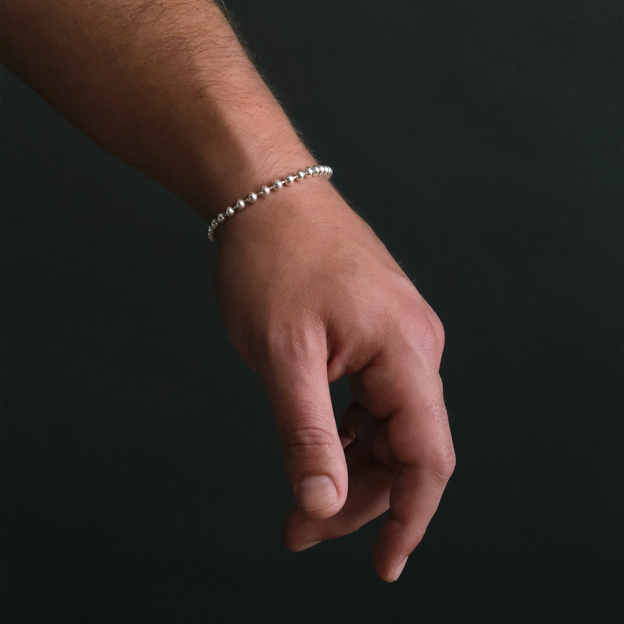 Bolitas 4mm (Plata) Pulsera