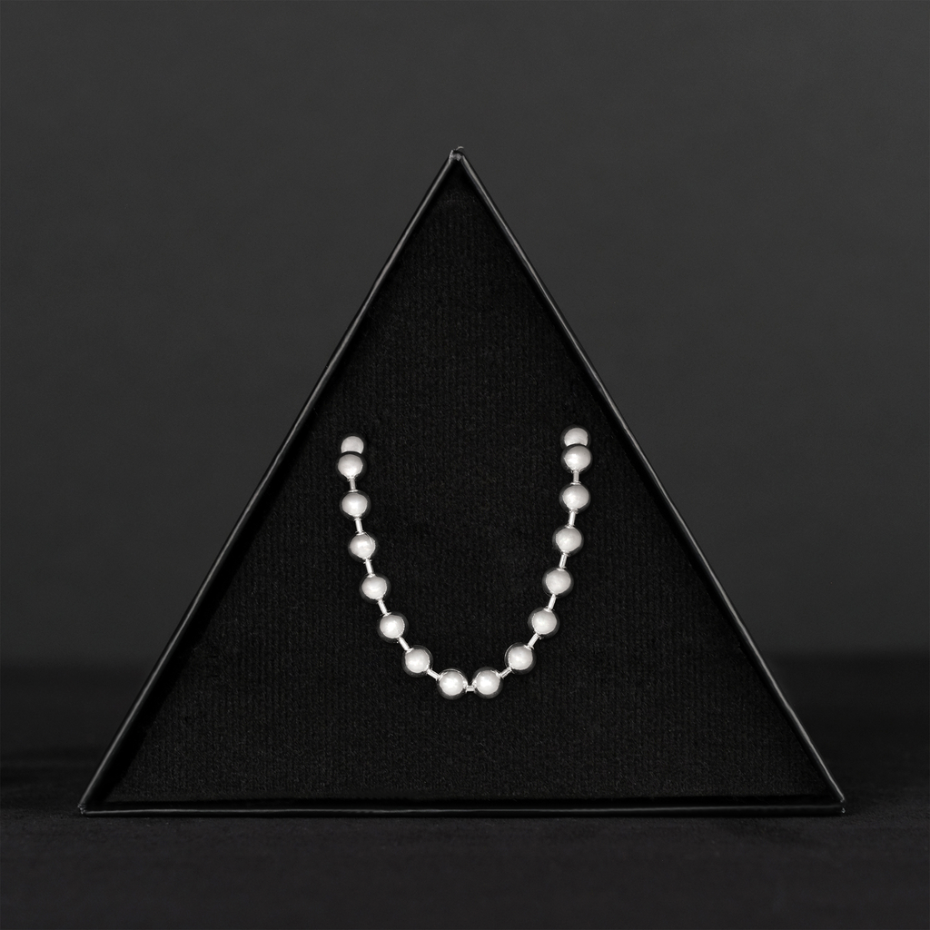 Bolitas 5mm (Plata) Cadena
