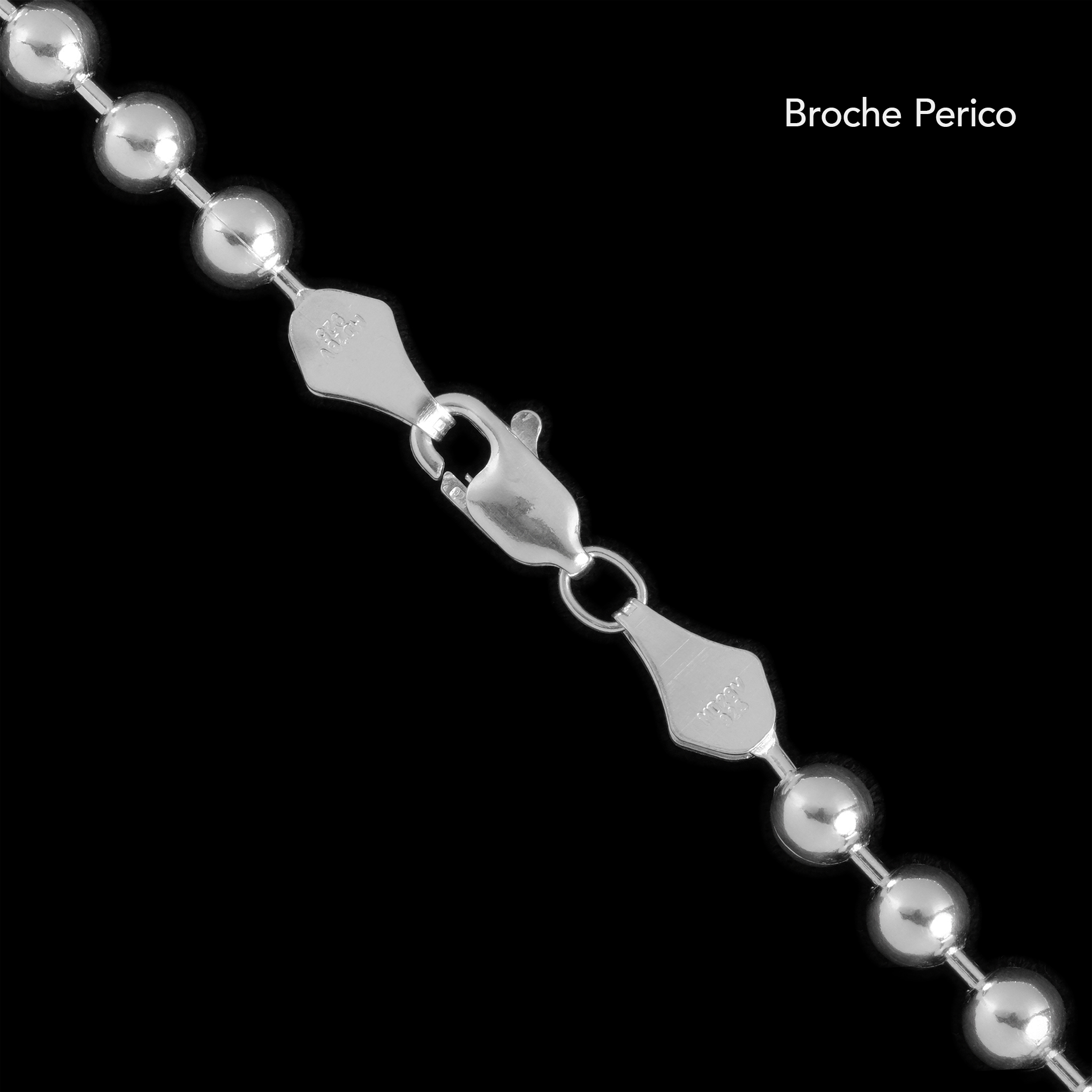 Bolitas 5mm (Plata) Cadena