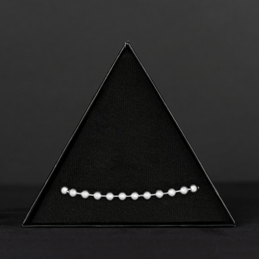 Bolitas 5mm (Plata) Pulsera