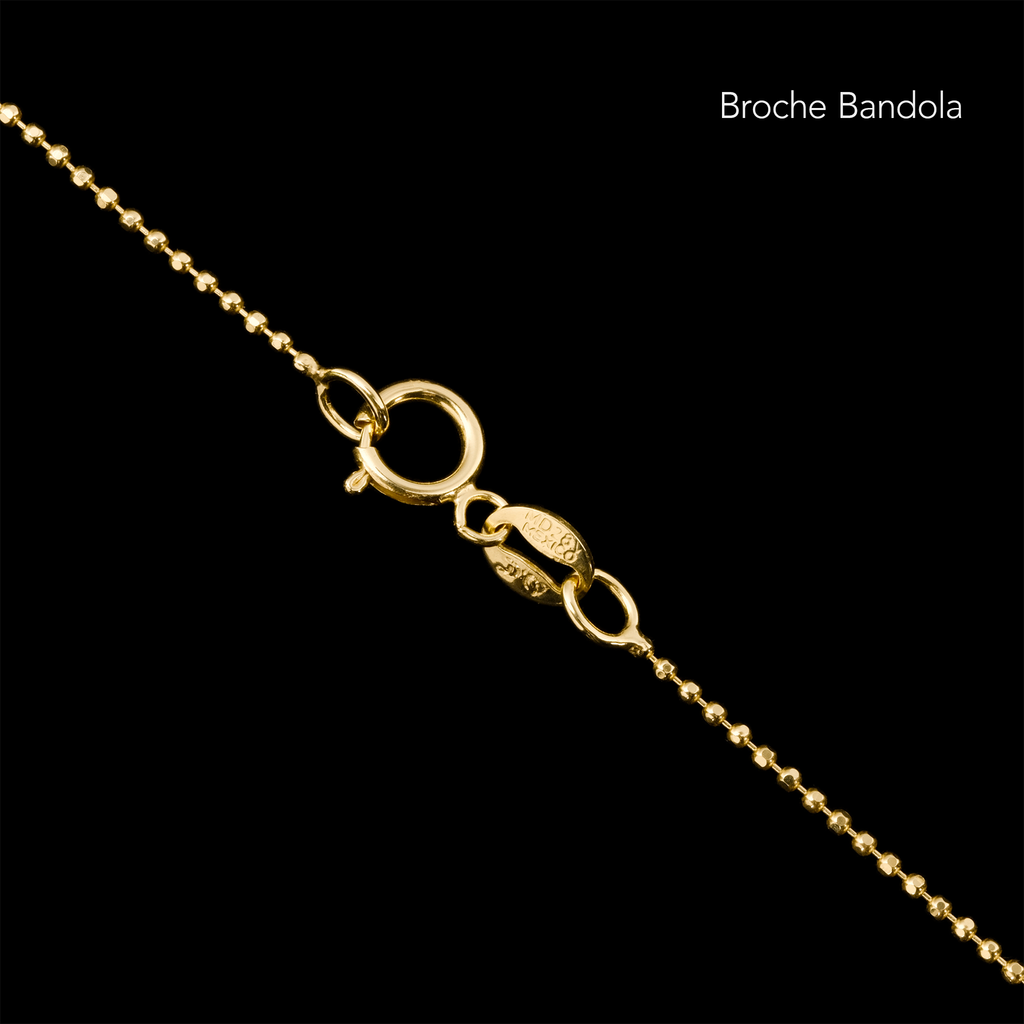Cadena Bolitas Oro Sólido 10K