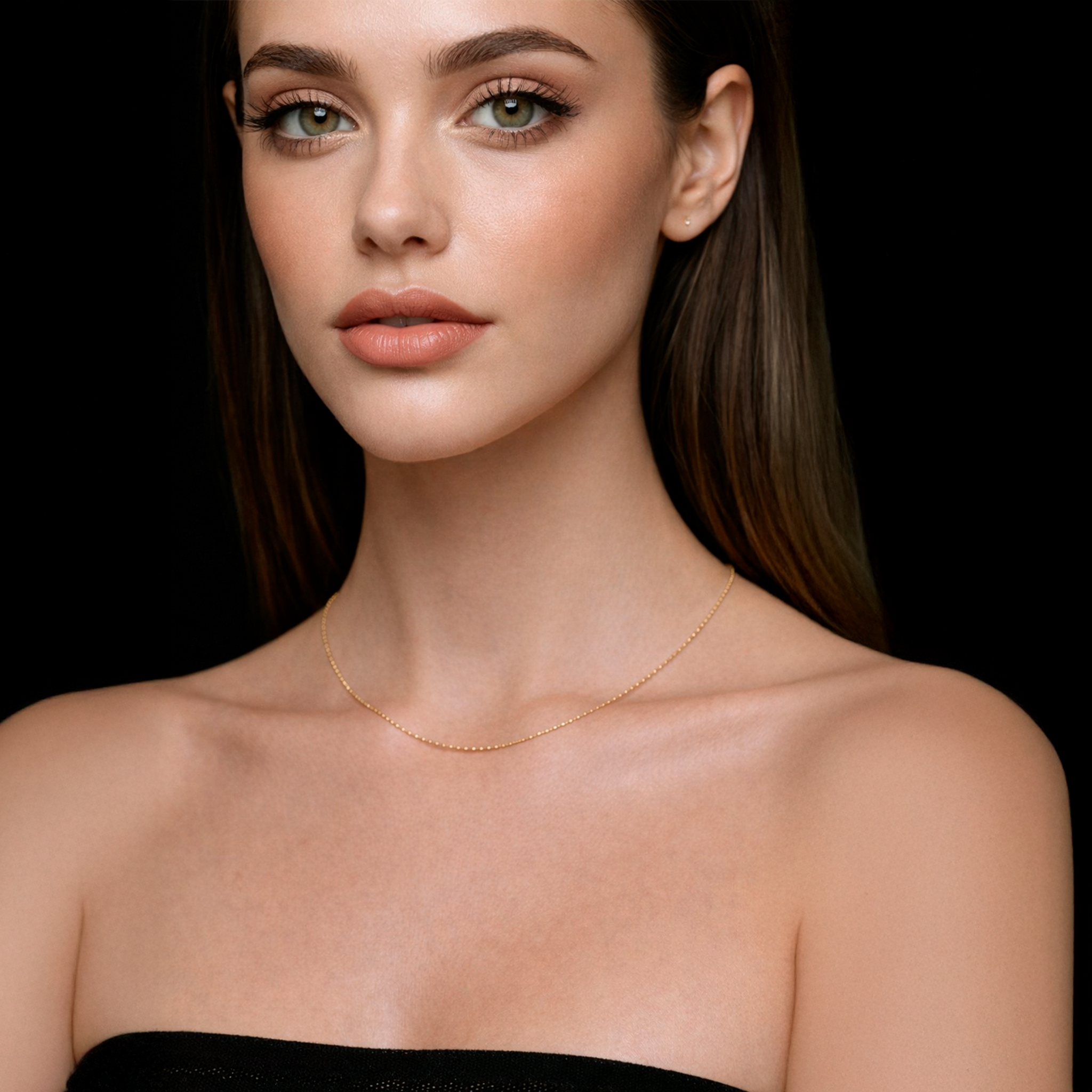 Bolitas 10K (Oro Sólido) Cadena