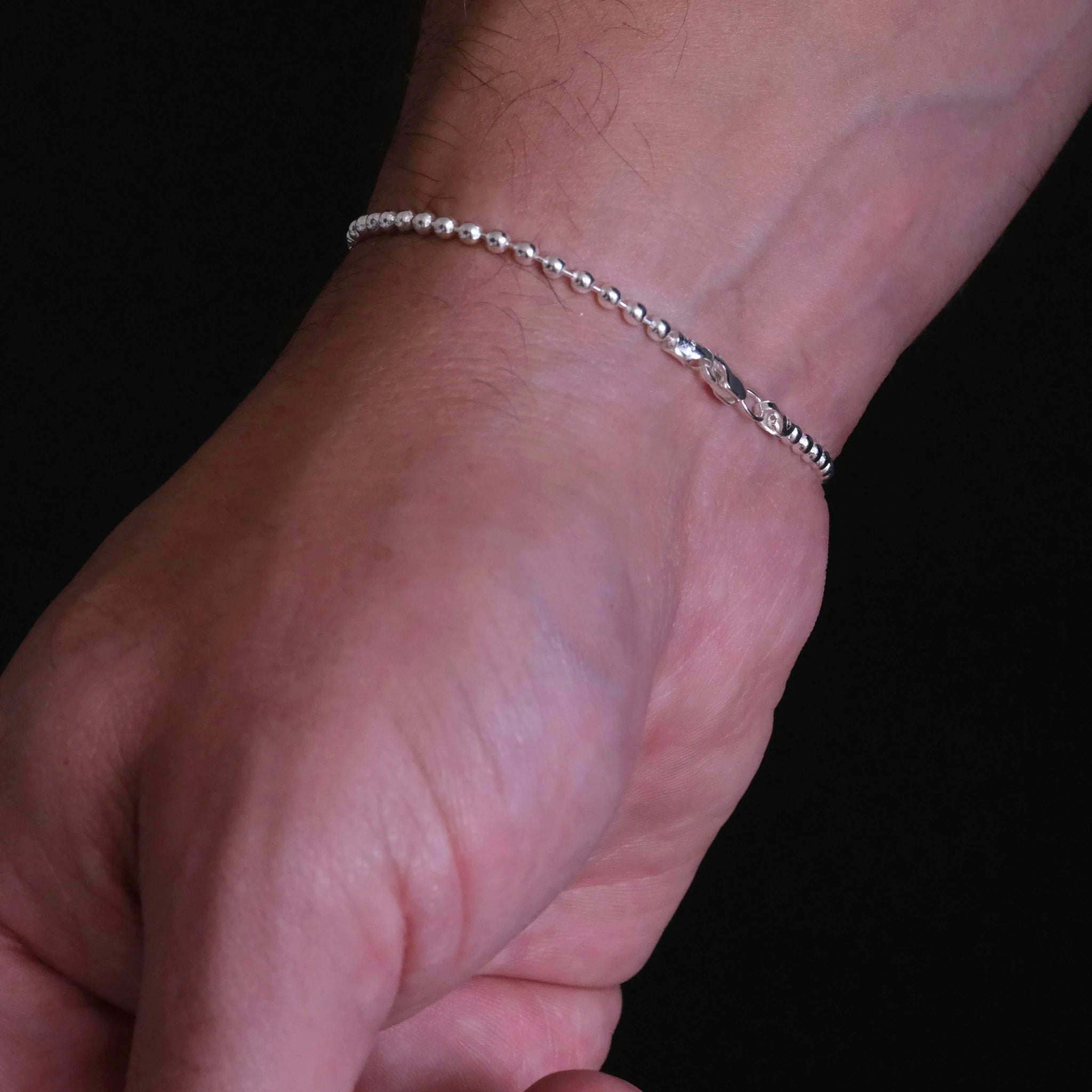 Bolitas 2.5mm (Plata) Pulsera