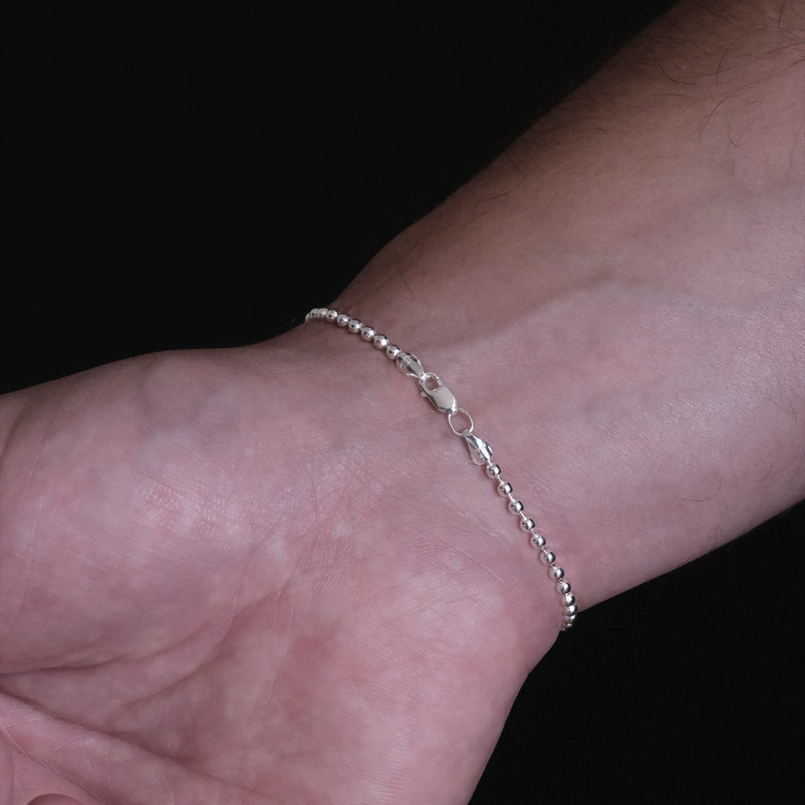 Bolitas 2.5mm (Plata) Pulsera