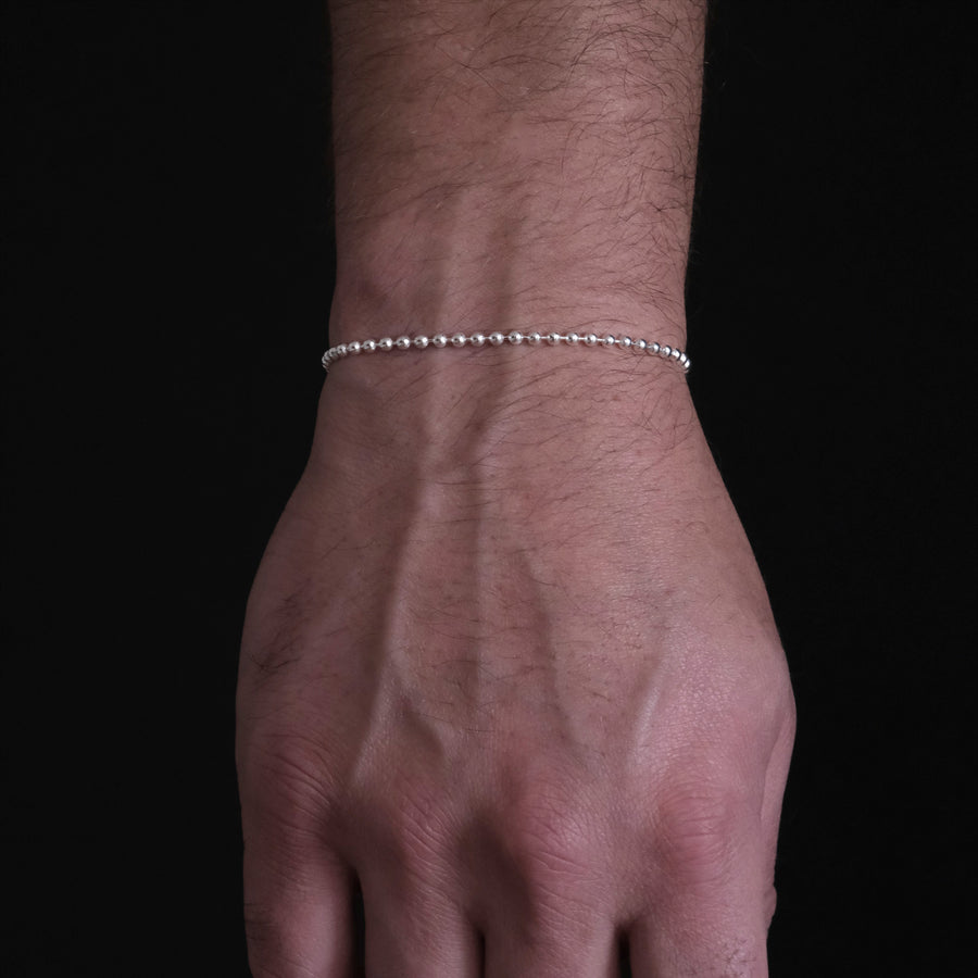 Bolitas 2.5mm (Plata) Pulsera