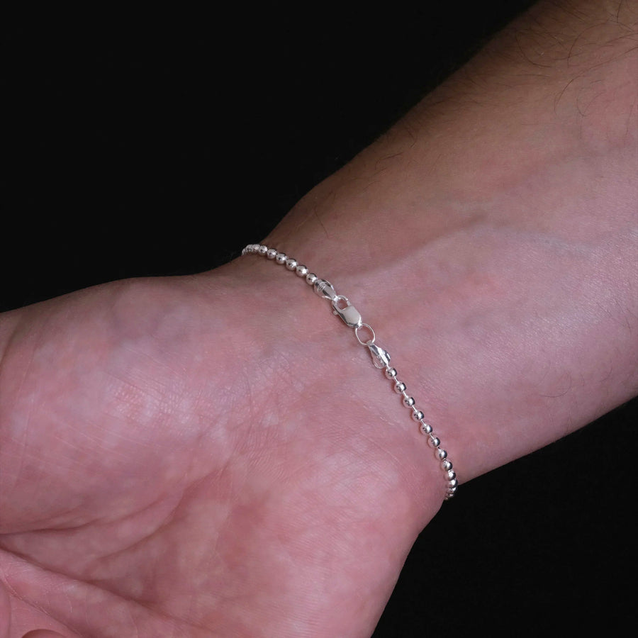 Bolitas 2.5mm (Plata) Pulsera