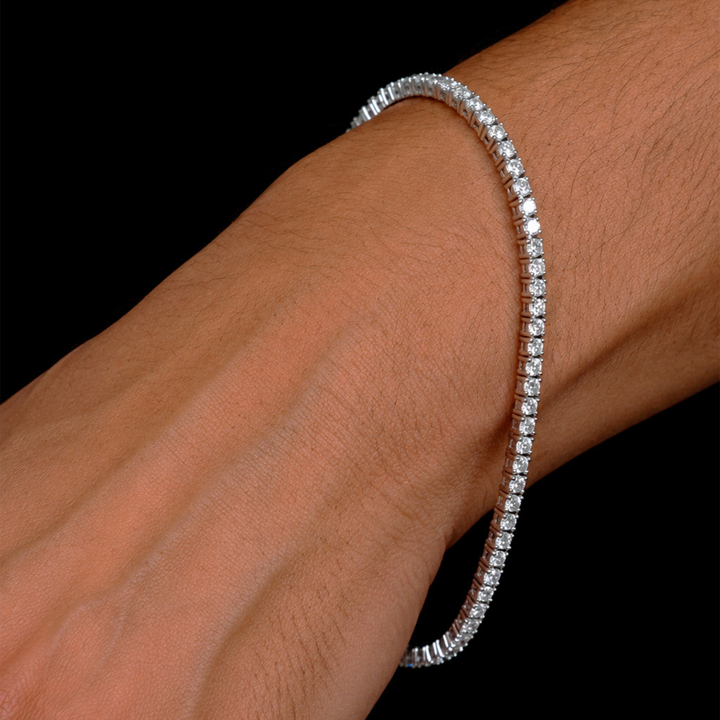Brazalete Tenis Apex Oro Sólido 14k