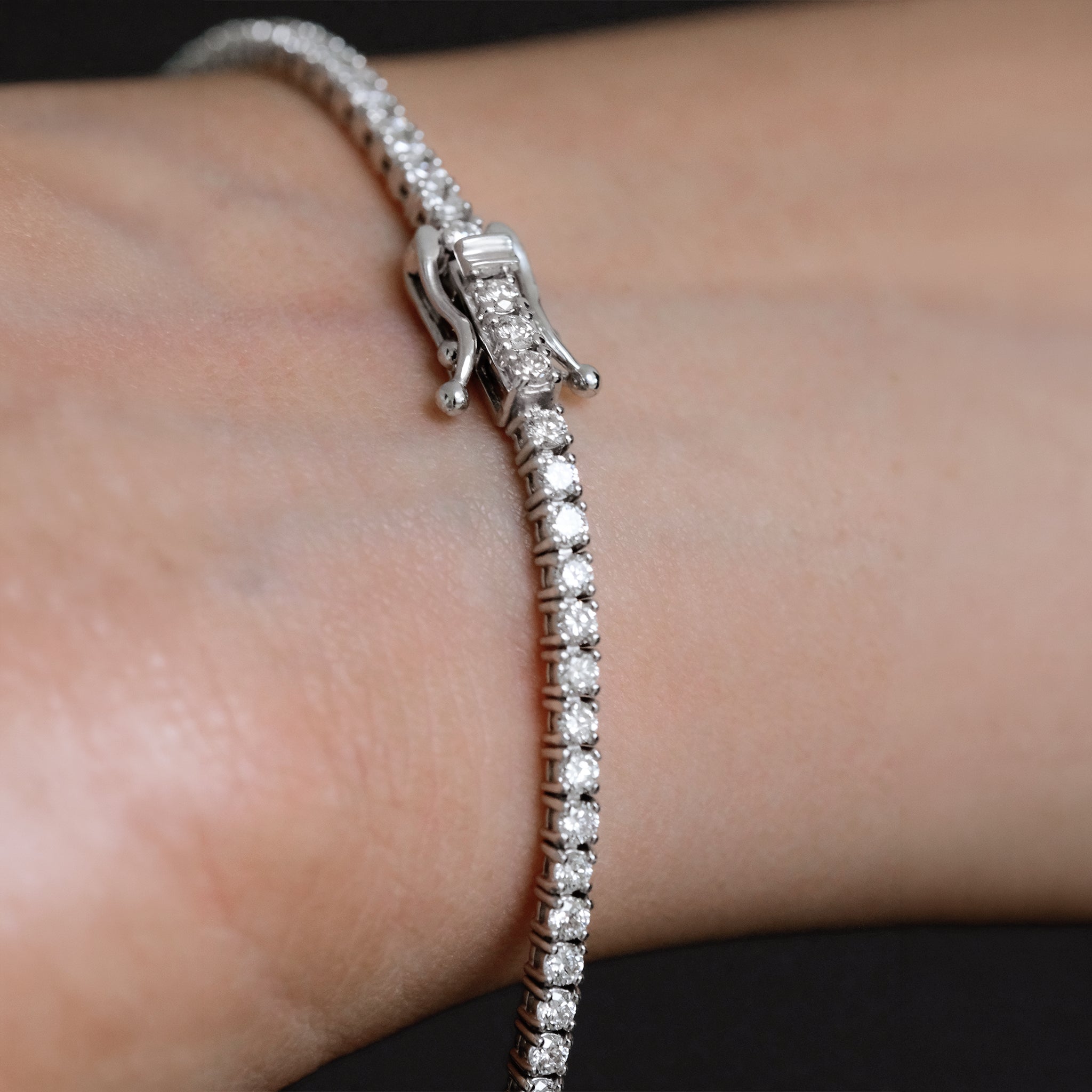 Brazalete Tenis Apex Oro Sólido 14k