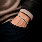 Brazalete Tenis Glacier Oro Sólido 14k
