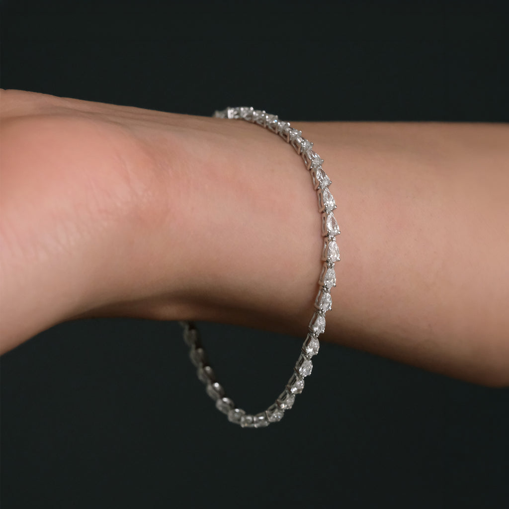 Brazalete de Tenis Lucélle Oro Sólido 14k