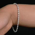 Brazalete de Tenis Lucélle Oro Sólido 14k