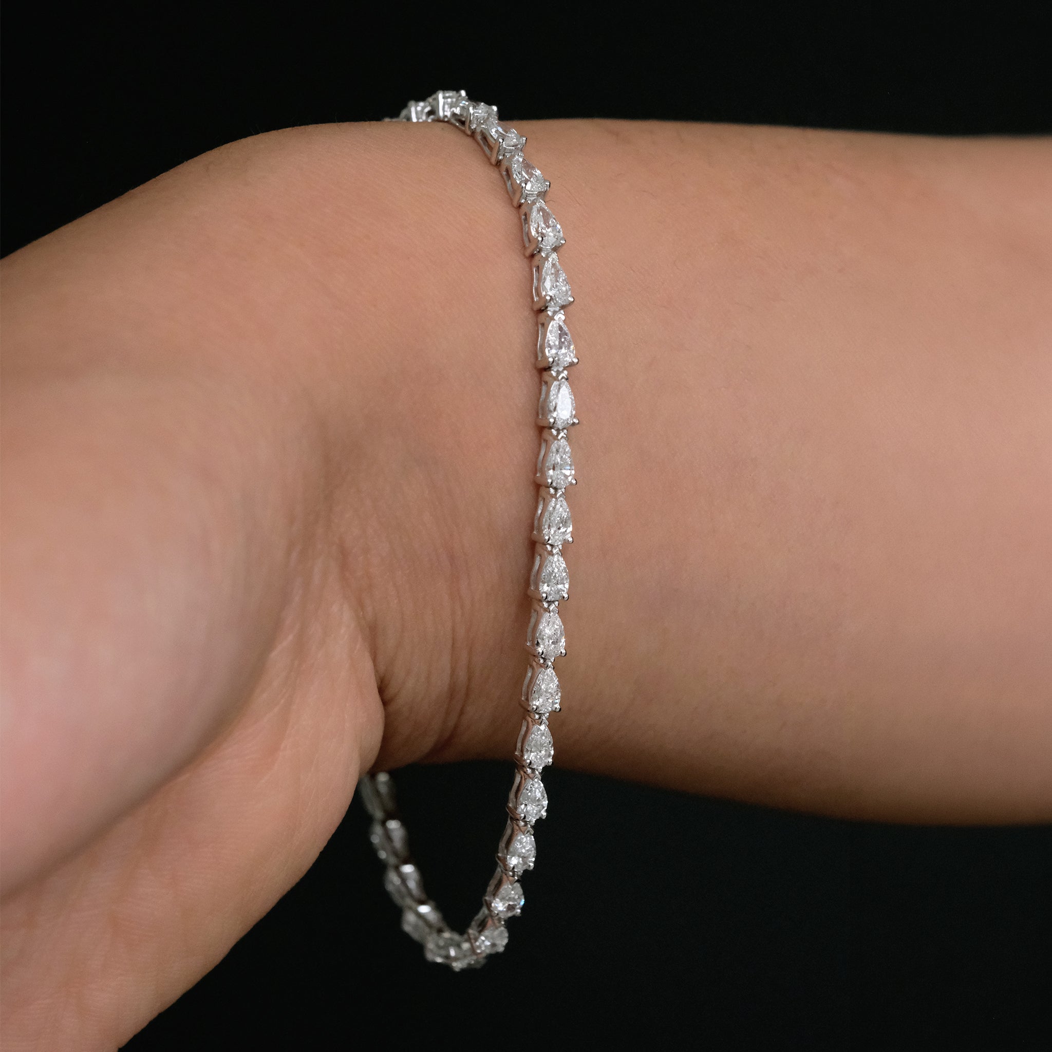 Brazalete de Tenis Lucélle Oro Sólido 14k