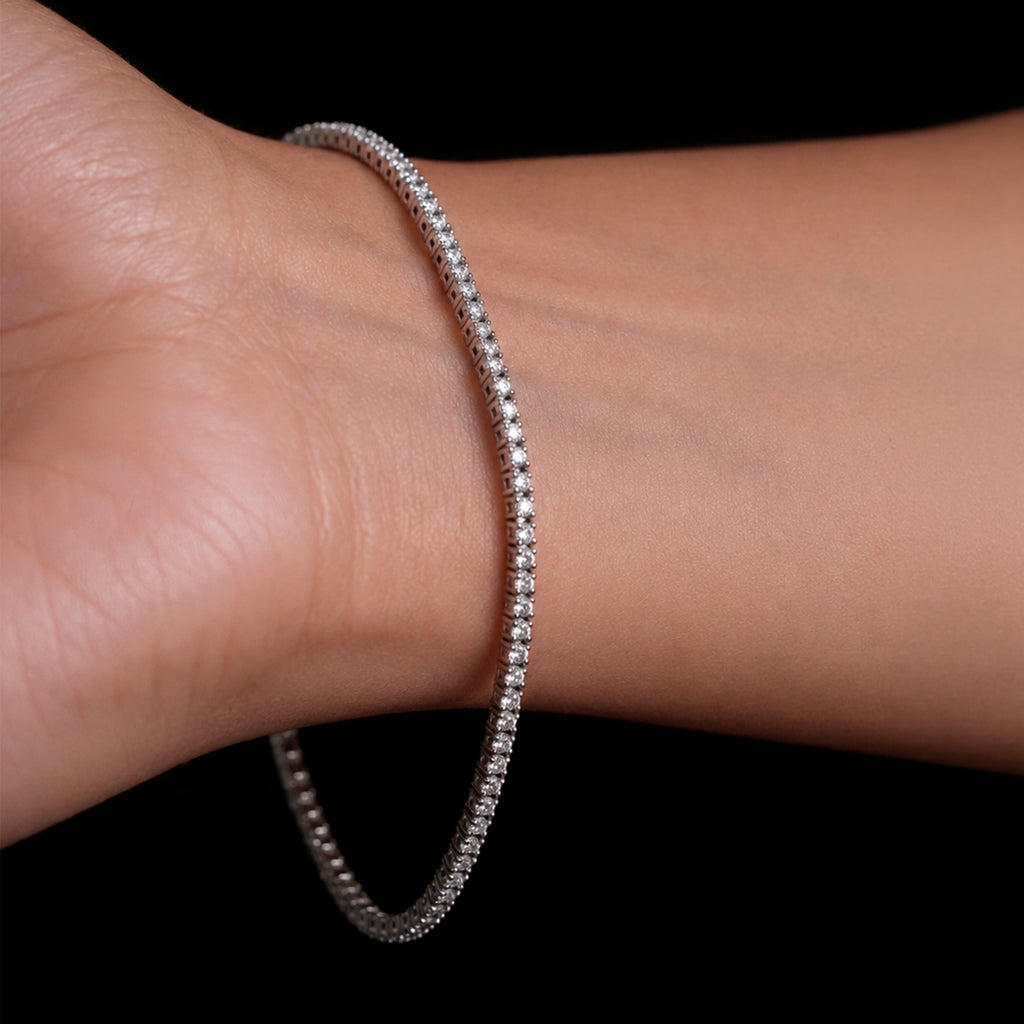 Brazalete de Tenis Soléria Oro Sólido 14k