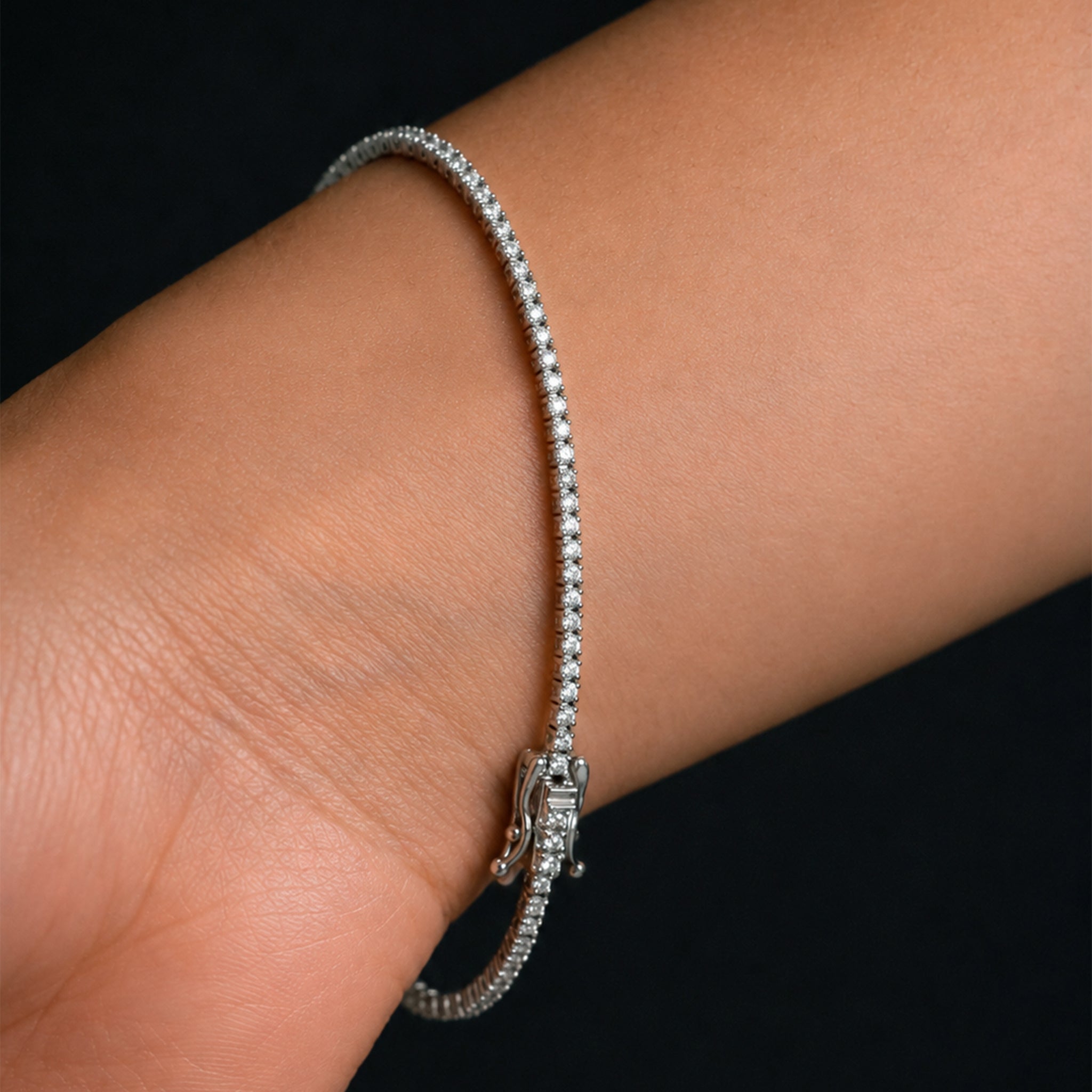 Brazalete de Tenis Soléria Oro Sólido 14k