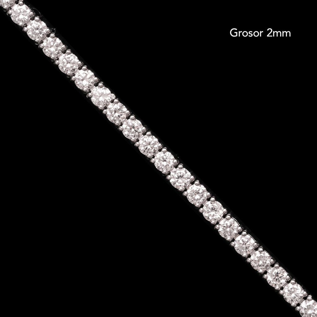 Brazalete de Tenis Soléria Oro Sólido 14k