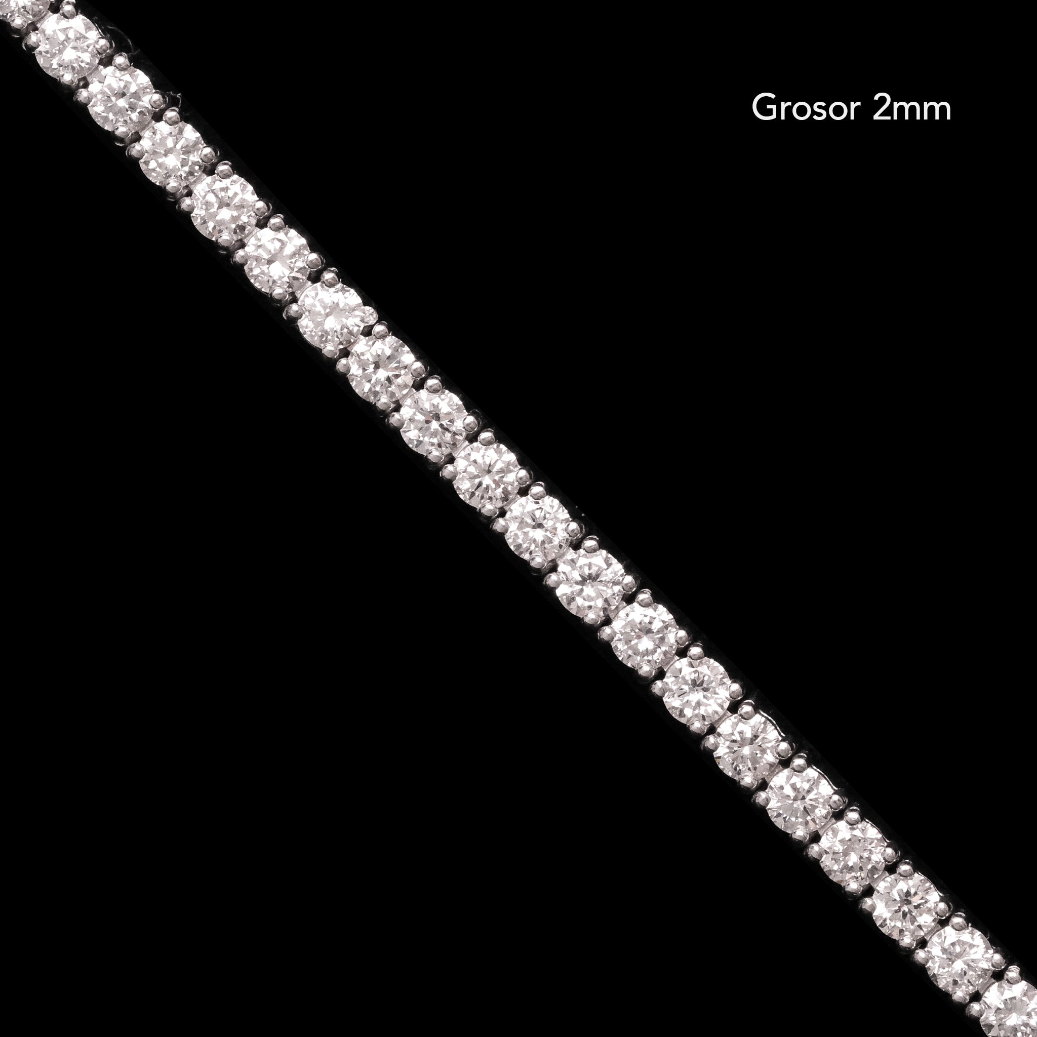 Brazalete de Tenis Soléria Oro Sólido 14k