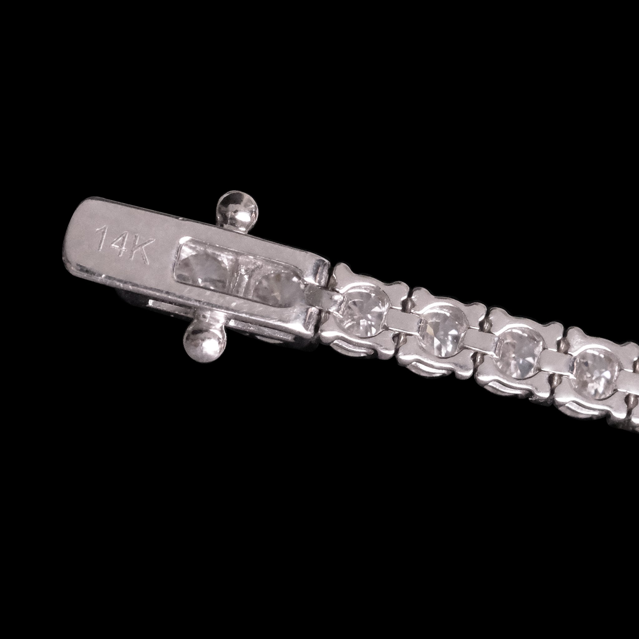 Brazalete Tenis Glacier Oro Sólido 14k