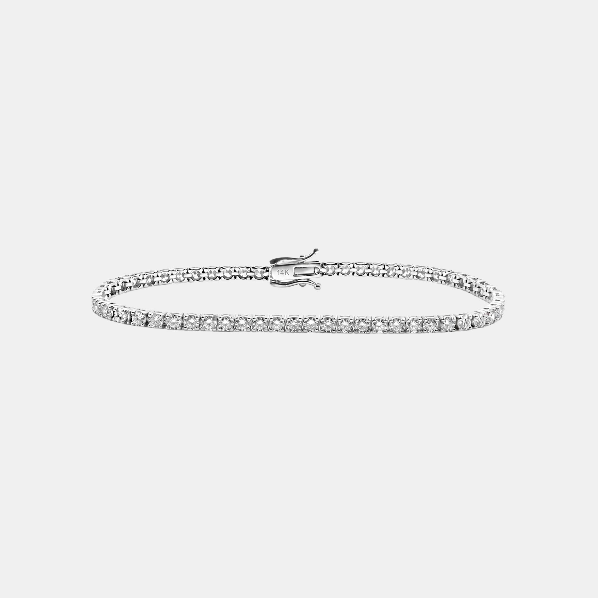 Brazalete Tenis Aural Oro Sólido 14k