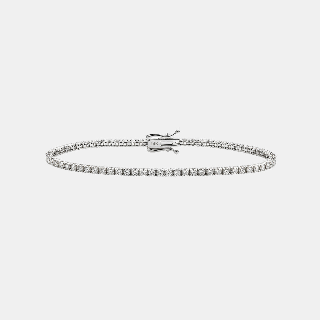 Brazalete Tenis Clarisse Oro Sólido 14k