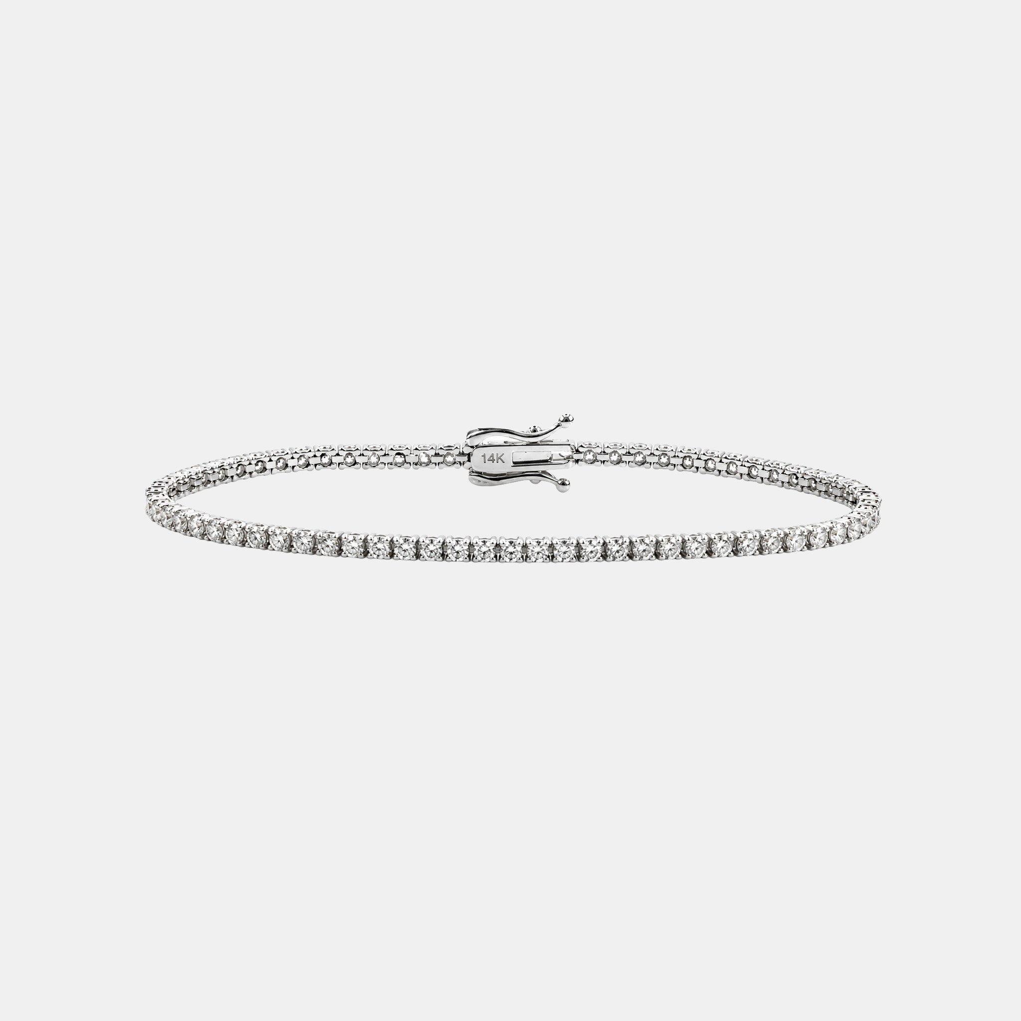Brazalete Tenis Clarisse Oro Sólido 14k